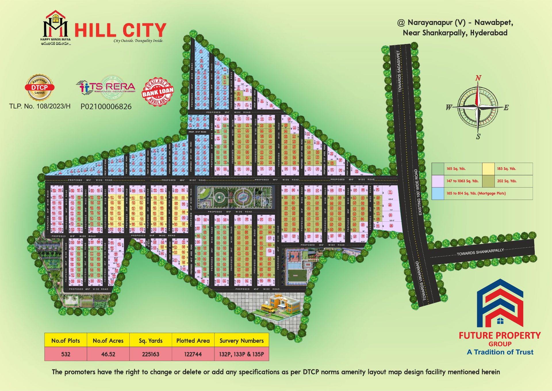 DTCP Approved Gated Community Villa Plots in Narayanapur, Near Shankarpally